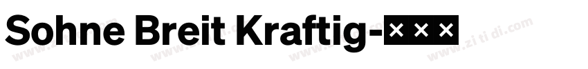 Sohne Breit Kraftig字体转换 Sohne Breit Kraftig字体转换